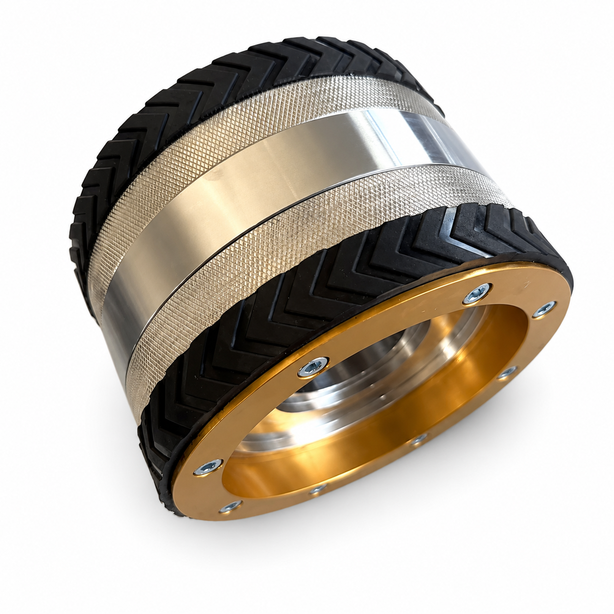 Magnetic wheel assembly for climbing robot