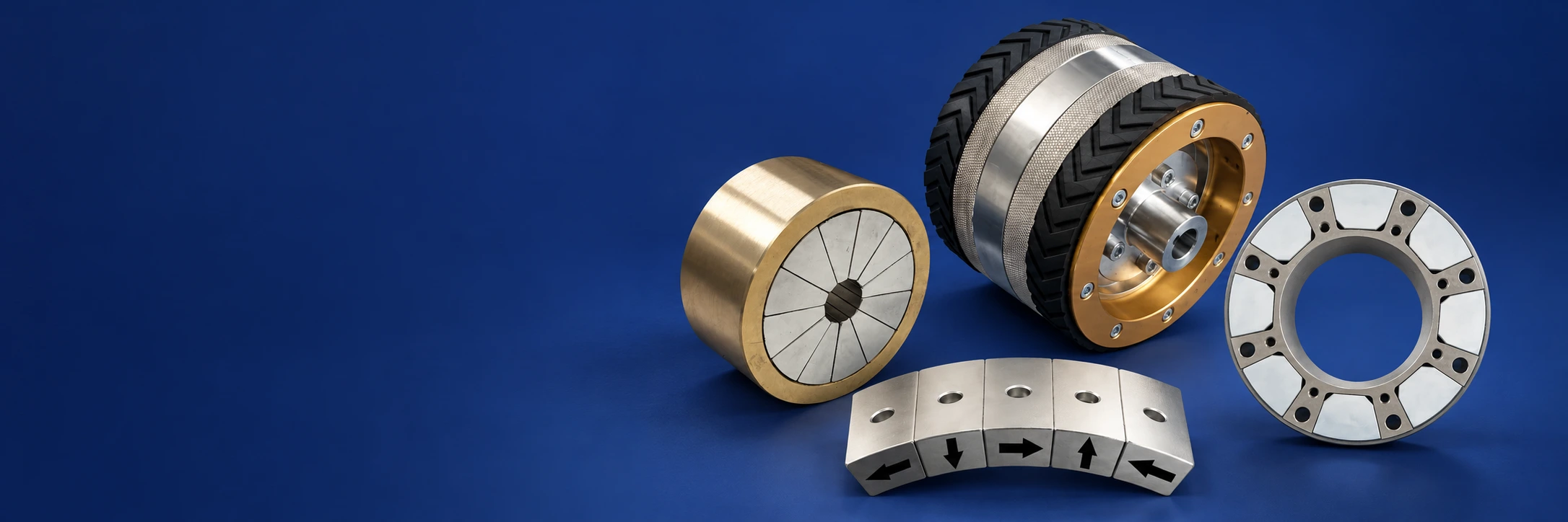 Home Magnetic wheel, segmented magnet array and magnetic ring assemblies