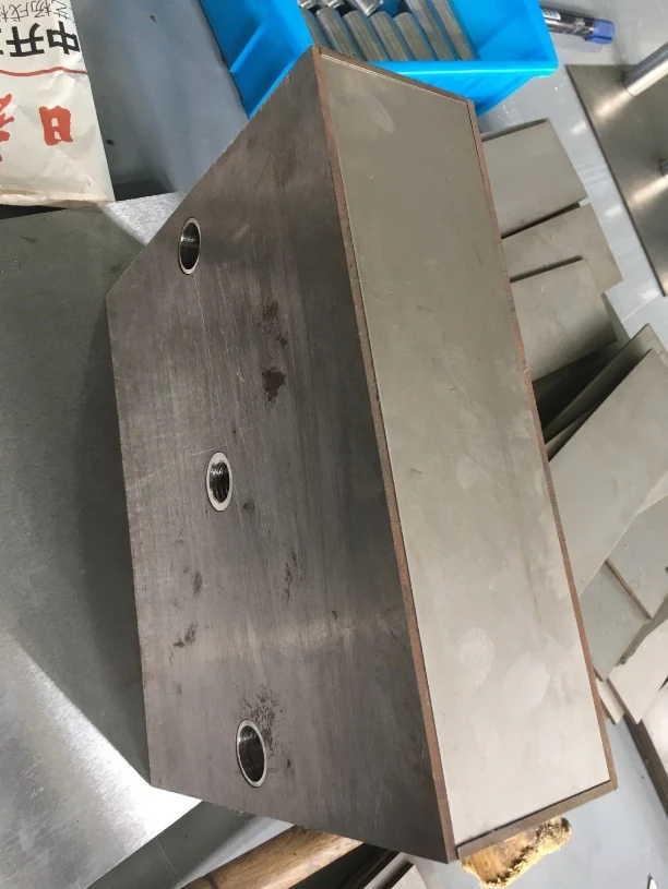 Magnets for Pipeline Inspection Equipment Manufactured pipeline inspection magnet assembly with steel body and mounting holes