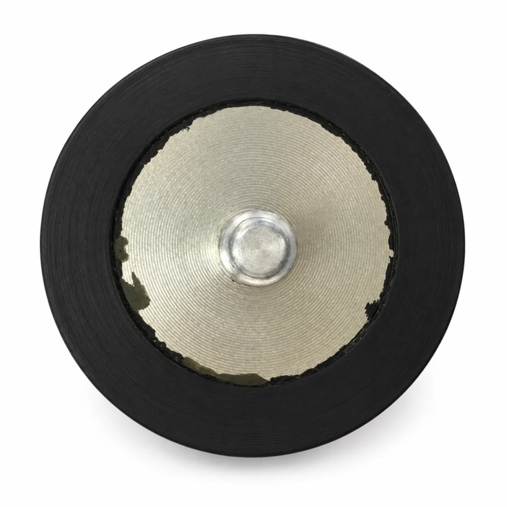 Rubber Coated Magnets Partially coated pot magnet with exposed metal face